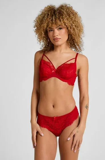 Hunkemöller Brazilian-Short Teddy Rot