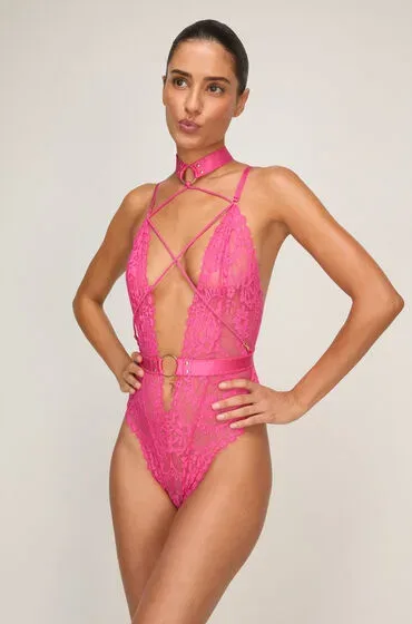Hunkemöller Private Body offenem Schritt Brandy Rose