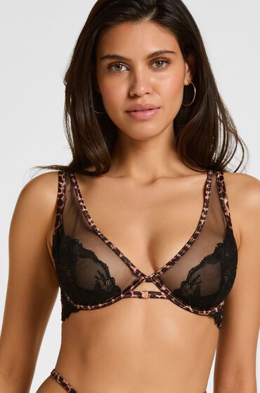 Hunkemöller Longline-BH mit Bügel ohne Polsterung Tasha Schwarz