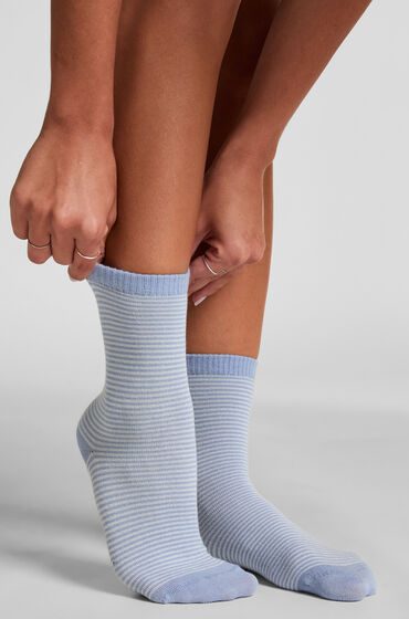Hunkemöller Crew-Socken aus Modal Blau