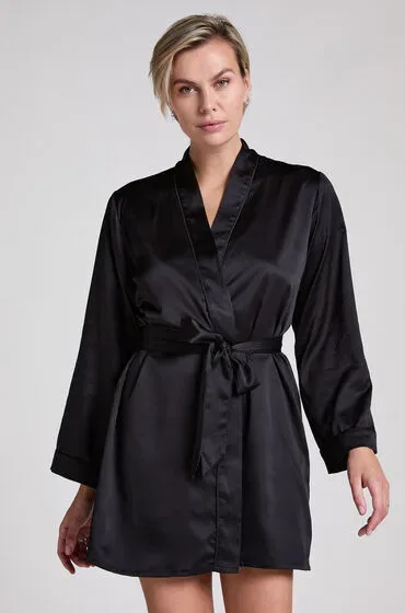 Hunkemöller - Kimono, für Damen, Black, Größe XS/S