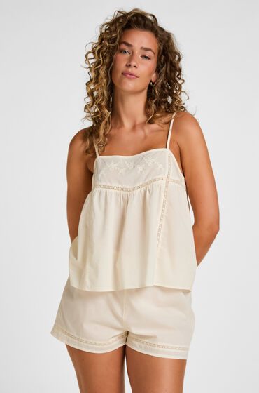 Hunkemöller Pyjama Short Weiß