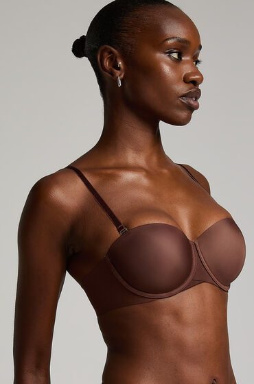 Hunkemöller Vorgeformter trägerloser Bügel-BH Jane Braun