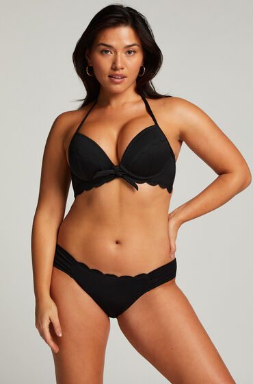 Hunkemöller Bikini Slip Rio Scallop Schwarz