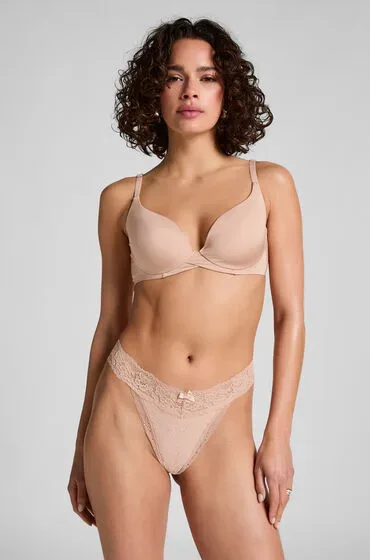 Hunkemöller Extra Tief sitzender String Madison Beige