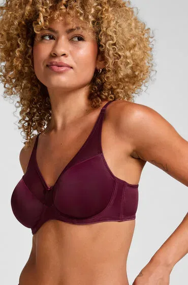 Hunkemöller Unwattierter Minimizer-Bügel-BH Nina Rot