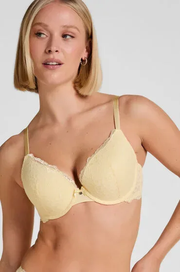 Hunkemöller Vorgeformter Push-up-Bügel-BH Marine Gelb