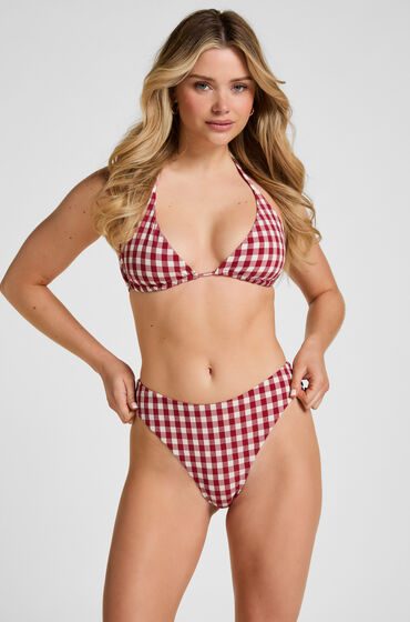 Hunkemöller Highleg High-Waist Bikinihose Amalfi Rot