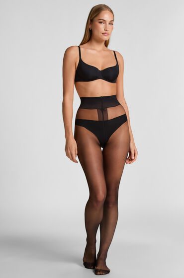 Hunkemöller Strumpfhose 15 Denier Second Skin Schwarz
