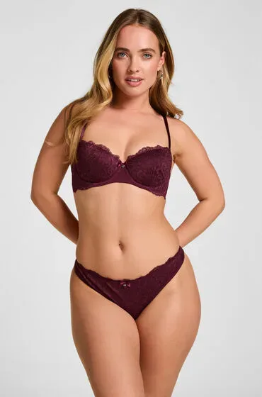 Hunkemöller String Marine Lila