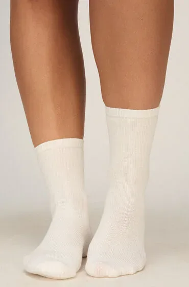 Hunkemöller Socken Sequin Crew Weiß