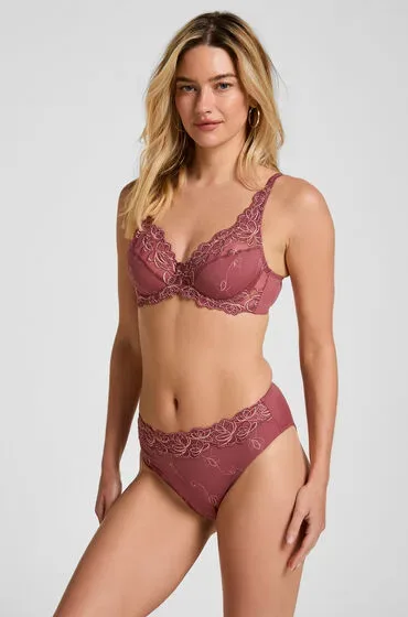 Hunkemöller Hochgeschnittener Slip Diva Lila