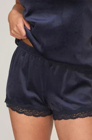 Hunkemöller Samit-Spitzen-Short Blau