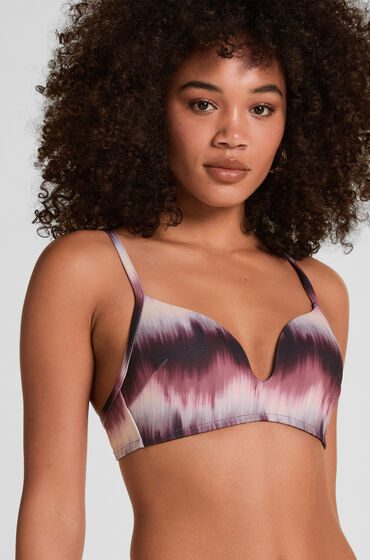 Hunkemöller Gepolstertes Bügelloses Bikini-Oberteil Mauritius Lila