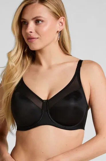 Hunkemöller Unwattierter Minimizer-Bügel-BH Nina Schwarz