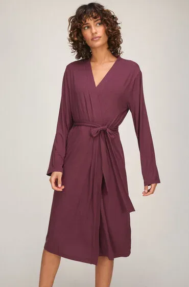 Hunkemöller Langer Essential Bademantel Lila