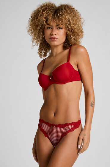 Hunkemöller String mit hohem Beinausschnitt Liz Rot