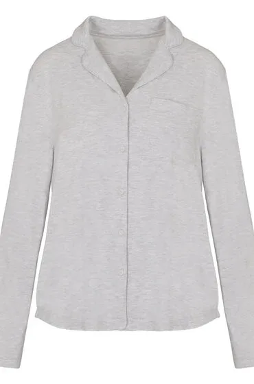 Hunkemöller Langärmelige Jersey-Jacke Essential Grau