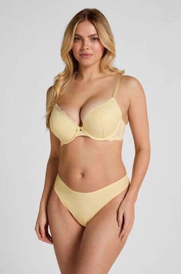 Hunkemöller Invisible String Lace Back Gelb