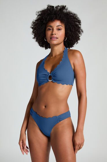 Hunkemöller Bikini Slip Rio Scallop Blau
