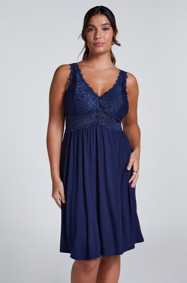 Hunkemöller Slipdress Nora Lace Blau
