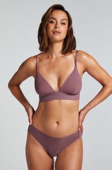 Hunkemöller Invisible Brazilian Stripe Mesh Lila