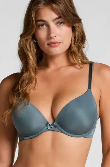 Hunkemöller Vorgeformter Bügel-BH Plunge Blau