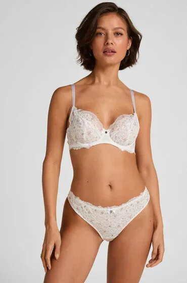 Hunkemöller String Marine Weiß