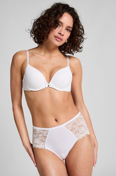 Hunkemöller Superslip Midi aus Spitze Weiß
