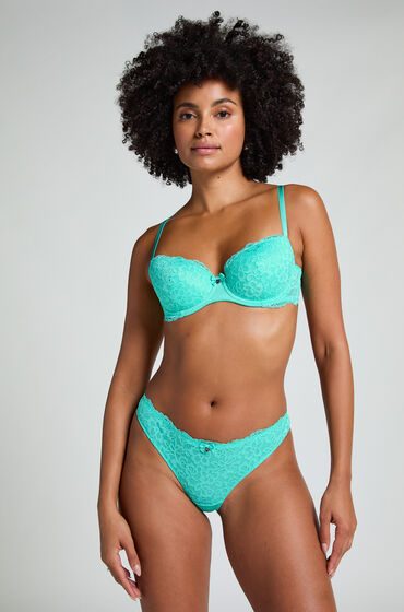 Hunkemöller String Marine Grün