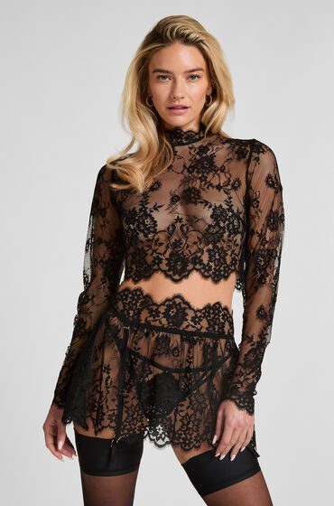 Hunkemöller Rok Lace Schwarz
