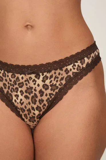 Hunkemöller Multipack Baumwoll-Strings Braun