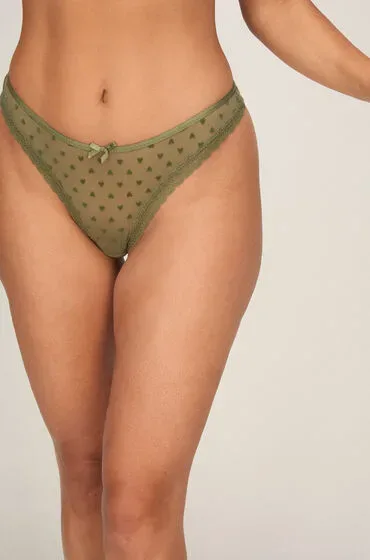 Hunkemöller String Phoebe Grün