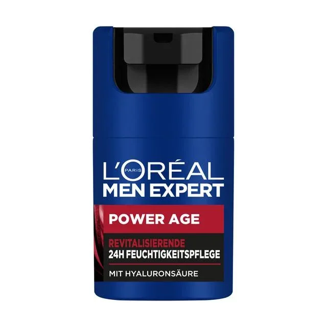 L´OrÉal Men Expert Power Age Anti-Aging gegen Falten mit Hyaluronsäure Gesichtscreme 50 ml Herren