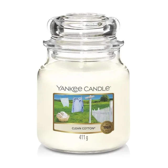 YANKEE CANDLE Clean Cotton Duftkerze