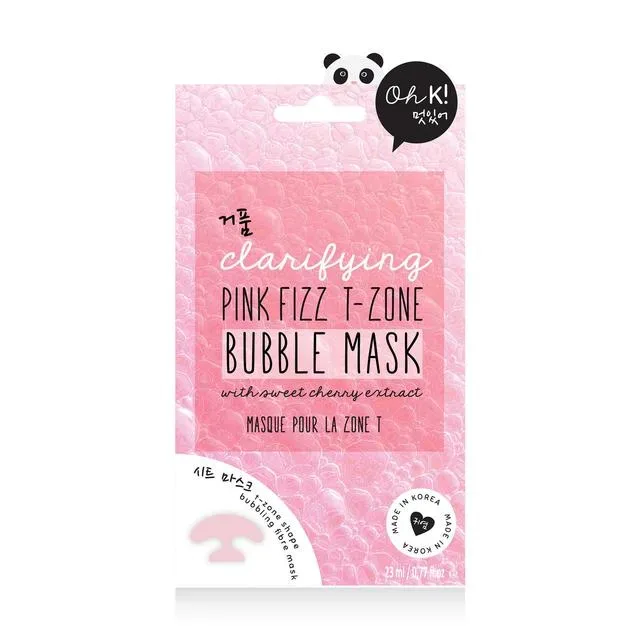 Oh K! Clarifying Pink FizzT-Zone Bubble Mask