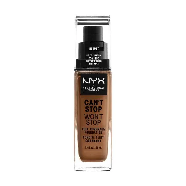 NYX Professional Makeup Can't Stop Won't Stop Foundation, Nutmeg