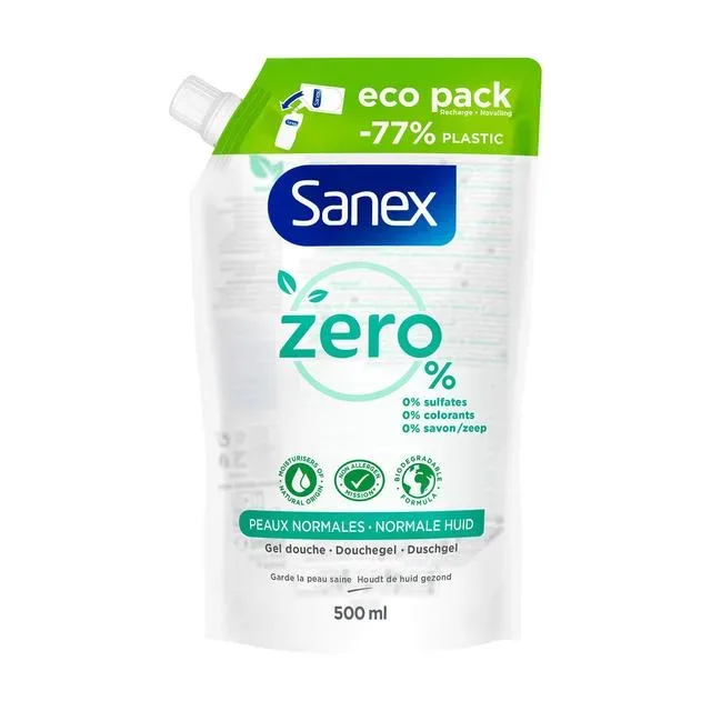 Sanex ZERO Shower Gel Refill 500ml