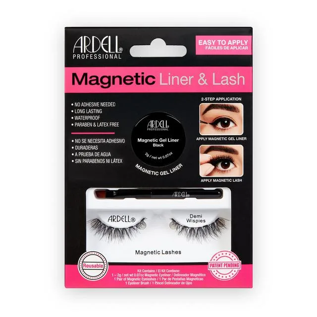 Ardell Magnetic Lashes & Line Demi Wispies Set 3ST