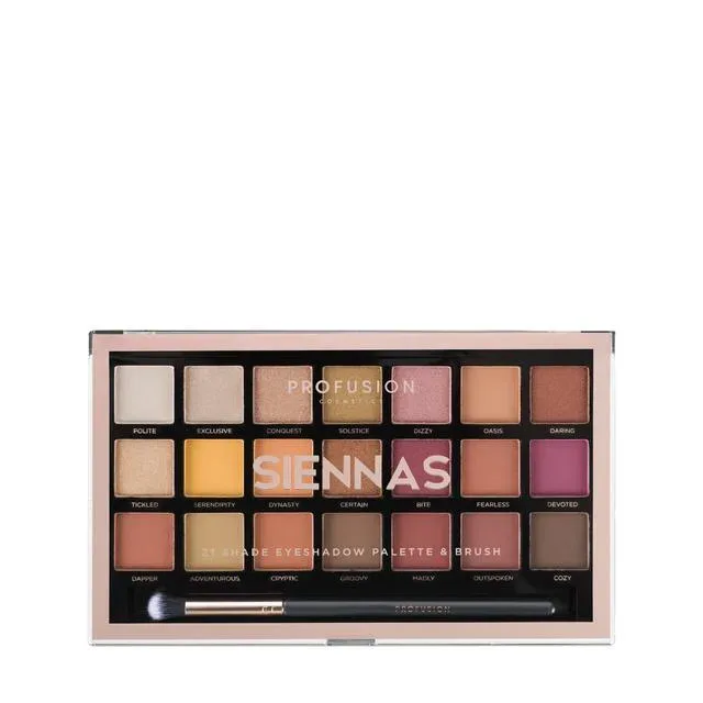 PROFUSION 21 Shade Palette Siennas M Lidschattenpalette 1ST