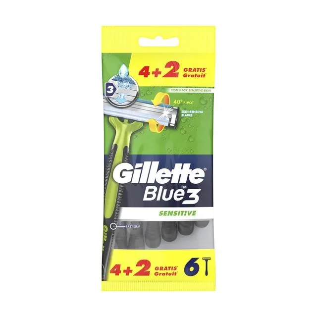 Gillette Blue3 Sensitive Einwegrasierer 6 Stück