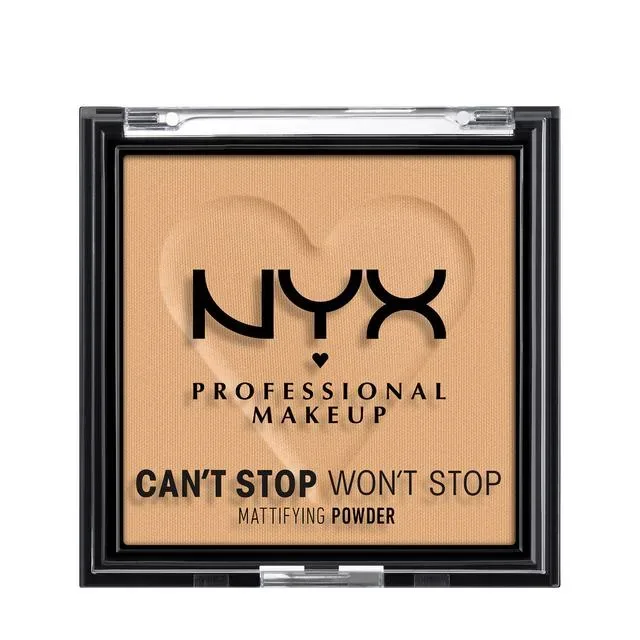 NYX Professional Makeup Can’t Stop Won’t Stop Mattifying Powder 05 Golden, 6.0g