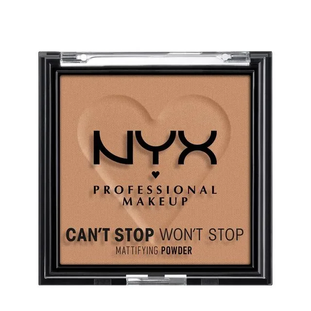 NYX Professional Makeup Can’t Stop Won’t Stop Mattifying Powder 07 Caramel, 6.0g