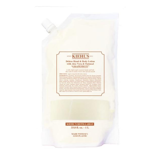 KIEHL'S Deluxe Hand & Body Lotion Grapefruit Refill Pouch 1000ml