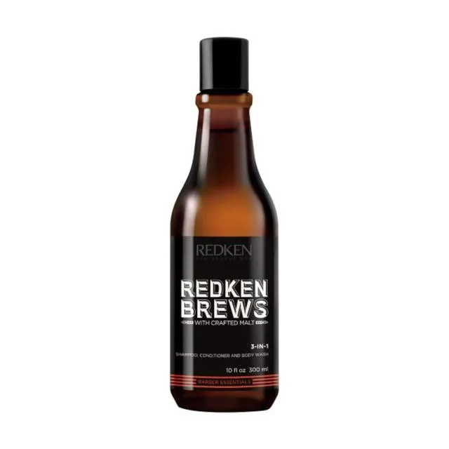 Redken For Men Brews 3 In 1 Shampoo 300 ml