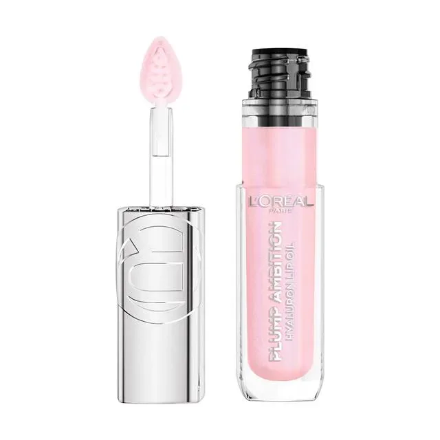 L'OREAL - Plump Ambition Hyaluron Lip Oil, 5 ml,  Cristal Clear