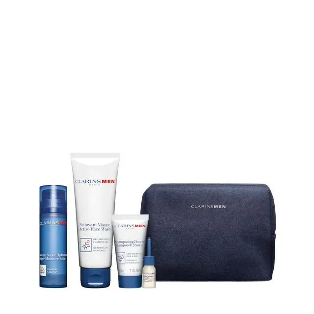 Clarins Men Baume Super Hydratant Pflegeset