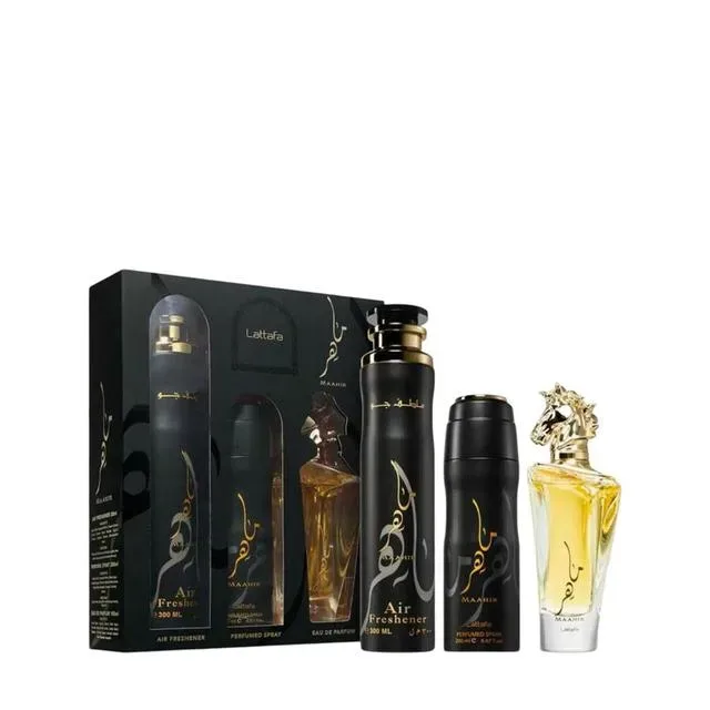 Lattafa Maahir Set mit Düften 3ST Unisex