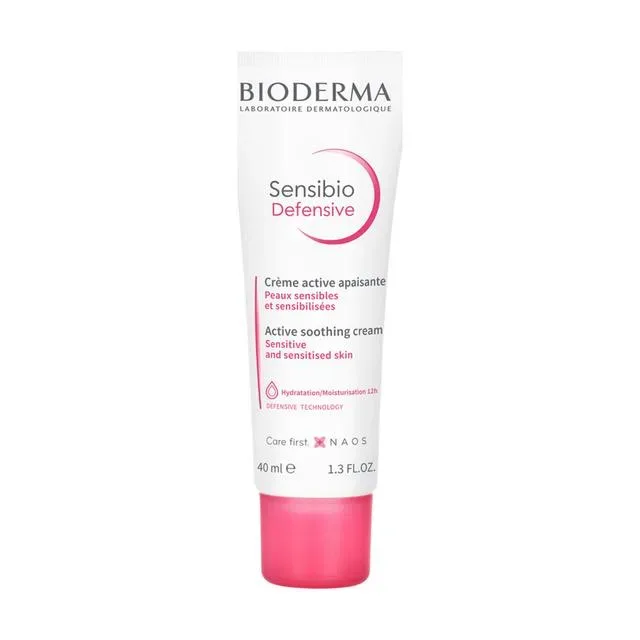 BIODERMA - Sensibio Défensive Beruhigende und feuchtigkeitsspendende Aktivcreme, Sensibio Defensive, 40 ml