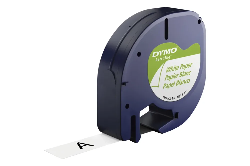 DYMO Schriftband LetraTag 12mmx4m S0721530 schwarz/transparent